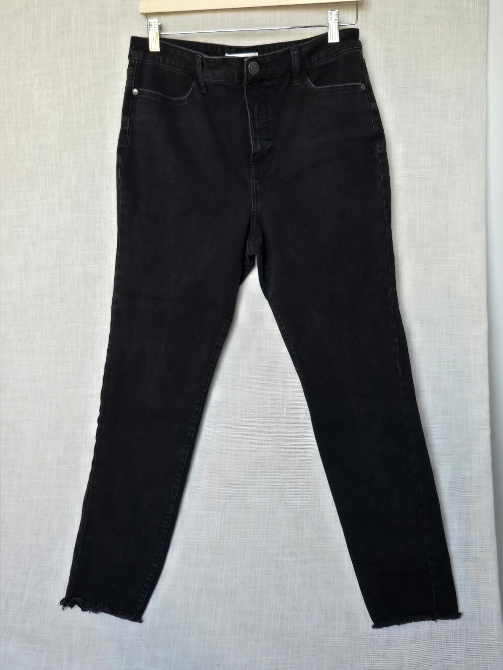 LC Lauren Conrad Women's Black High-Rise Skinny Jeans Size 12